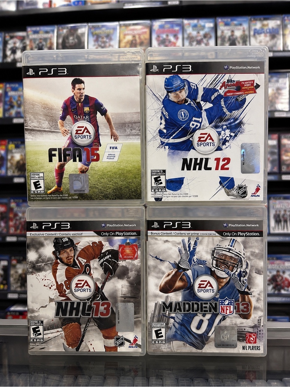PS3 Sports Game Bundle Lot of 4 Madden NFL NHL FIFA PlayStation 3